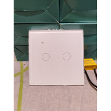 Сенсорний вимикач світла подвійний, Tuya Smart Wifi, 220 В
білий