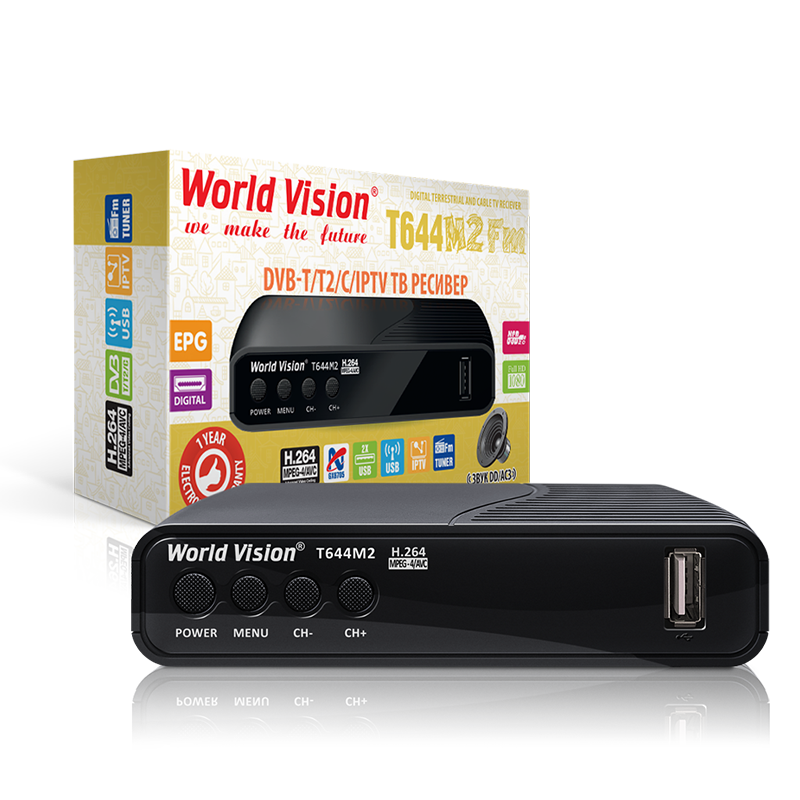 World Vision T644M2 Fm DVB-T2