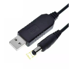 Кабель шнур 5v на 12v з перетворювачем для роутера DC 5.5 х 2.1 від павербанка usb