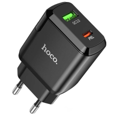 Мережевий Зарядний Пристрій Hoco N5 PD20W+QC3.0 5V / 3A Чорний