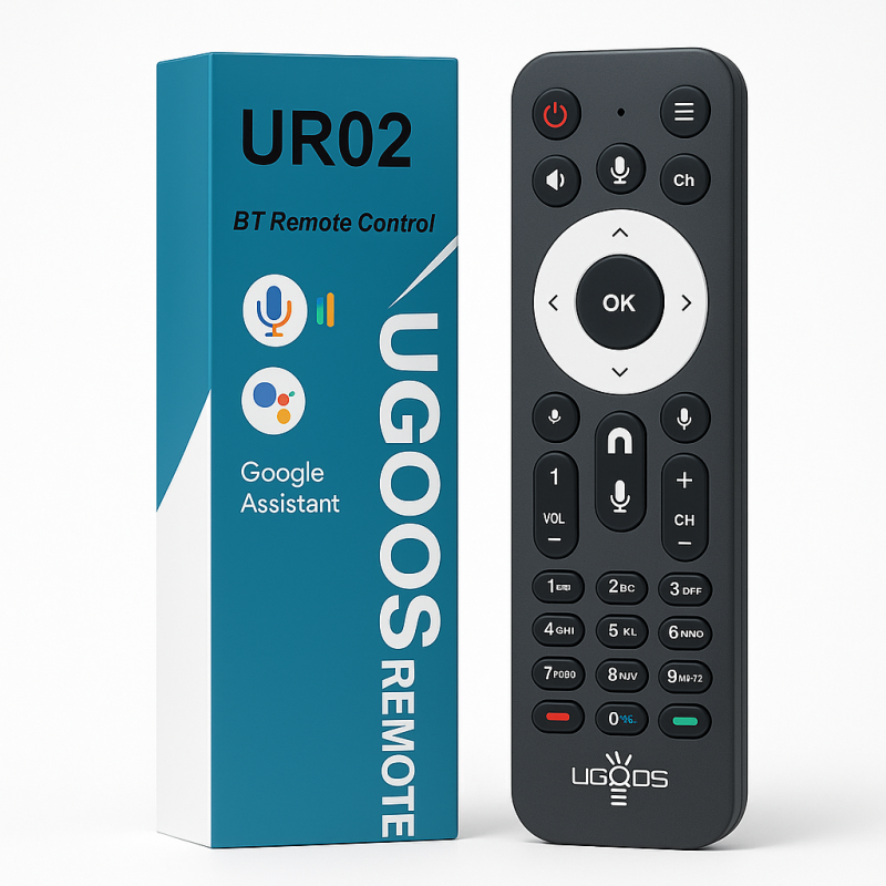 Аеропульт Ugoos UR02 Bluetooth, Гіроскоп + мікрофон + IR Аеропульт Ugoos UR02 Bluetooth, Гіроскоп + мікрофон + IR