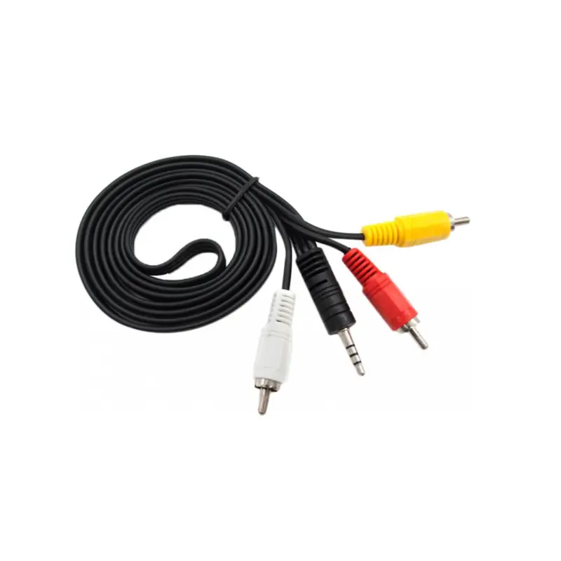 Кабель 3RCA - Jack 3.5мм TCOM 18мм 1.2 метра Кабель 3RCA - Jack 3.5мм TCOM 18мм 1.2 метра