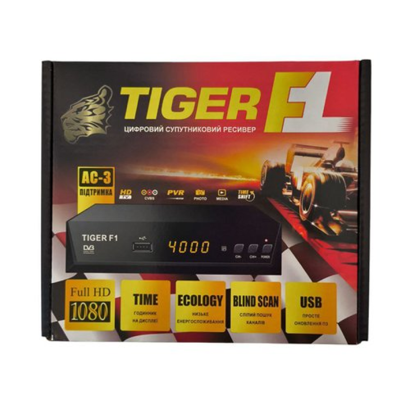 Супутниковий тюнер Tiger F1 HD