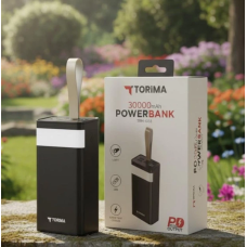 Портативний повербанк Power Bank TORIMA TRM-1033 на 30000 mAh LED-дисплей швидка зарядка